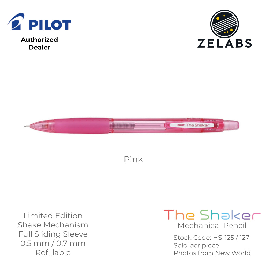Pilot The Shaker Limited Edition Neon Color Mechanical Pencil - HS-125 | HS-127 - 0.5mm | 0.7mm