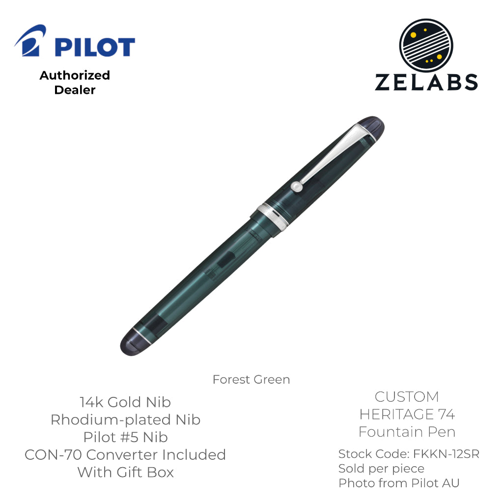 Pilot Custom 74 Fountain Pen - 14k -  FKKN-12SR - Fine | Medium