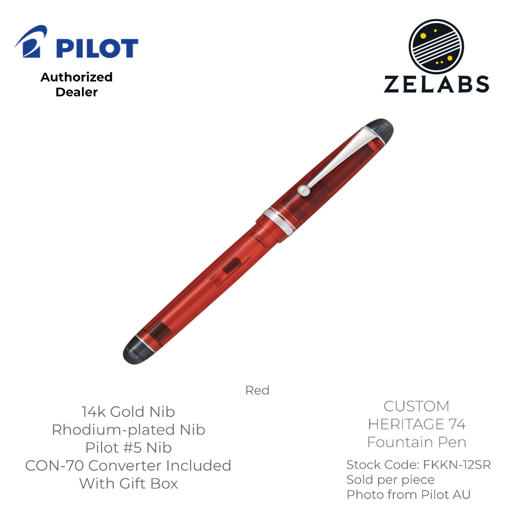 Pilot Custom 74 Fountain Pen - 14k -  FKKN-12SR - Fine | Medium