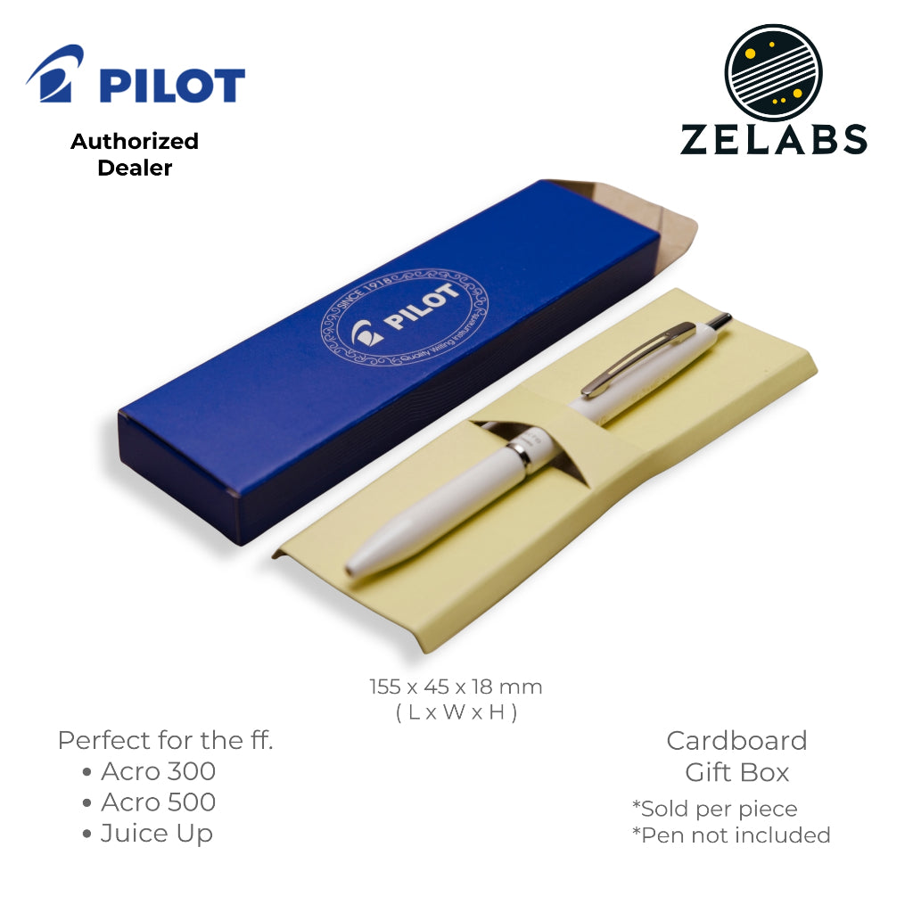 Pilot Cardboard Gift Box (Add-on for Acro 300 and Acro 500) - Standard Pen Size - Blue Color