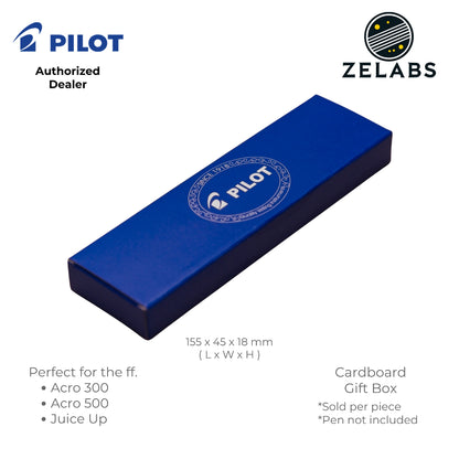 Pilot Cardboard Gift Box (Add-on for Acro 300 and Acro 500) - Standard Pen Size - Blue Color