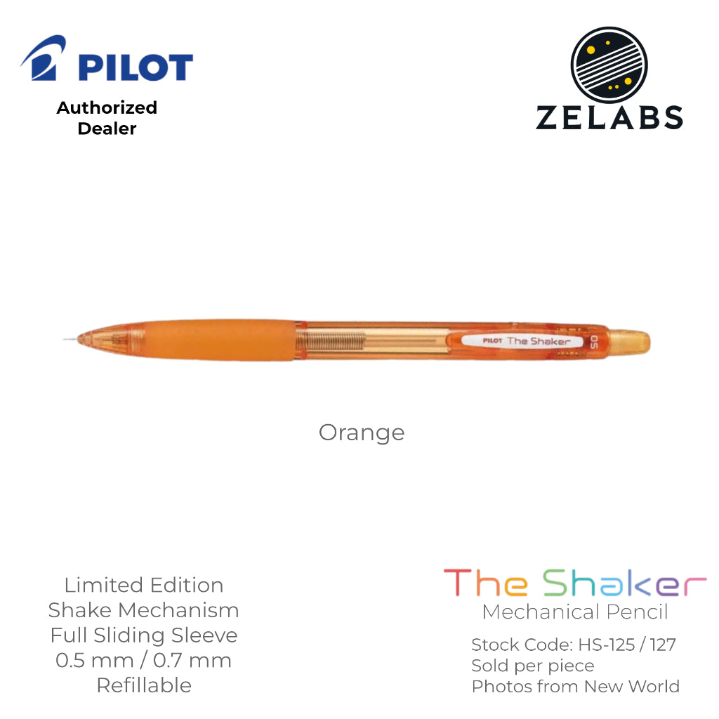 Pilot The Shaker Limited Edition Neon Color Mechanical Pencil - HS-125 | HS-127 - 0.5mm | 0.7mm