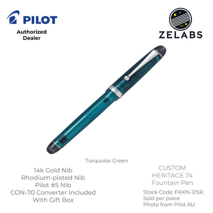 Pilot Custom 74 Fountain Pen - 14k -  FKKN-12SR - Fine | Medium