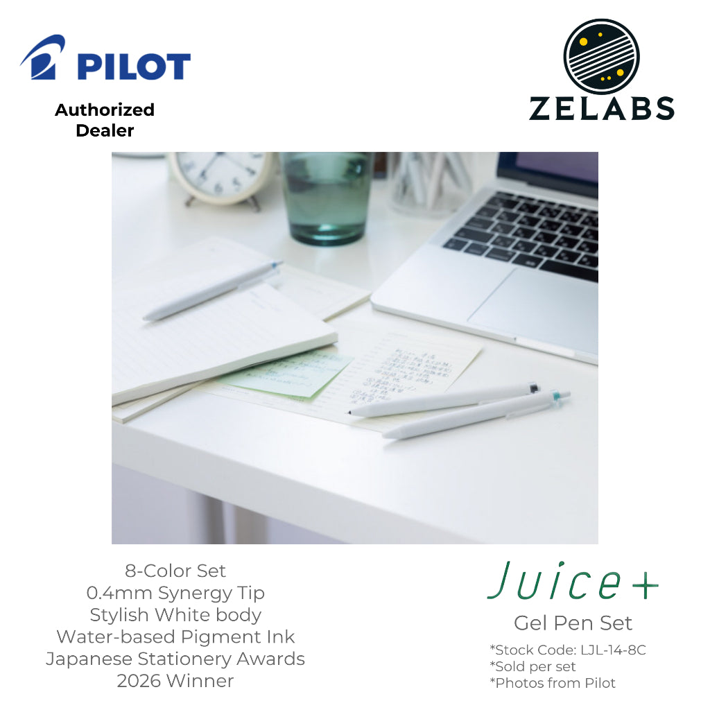 Pilot Juice+ / Juice Plus Retractable Gel Pen Set (8-Color) - LJL-14-8C - 0.4mm