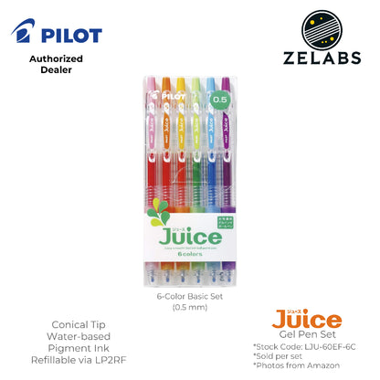 Pilot Juice Retractable Gel Pen Set - 6-Color | 12-Color  - LJU-60 | LJU-120