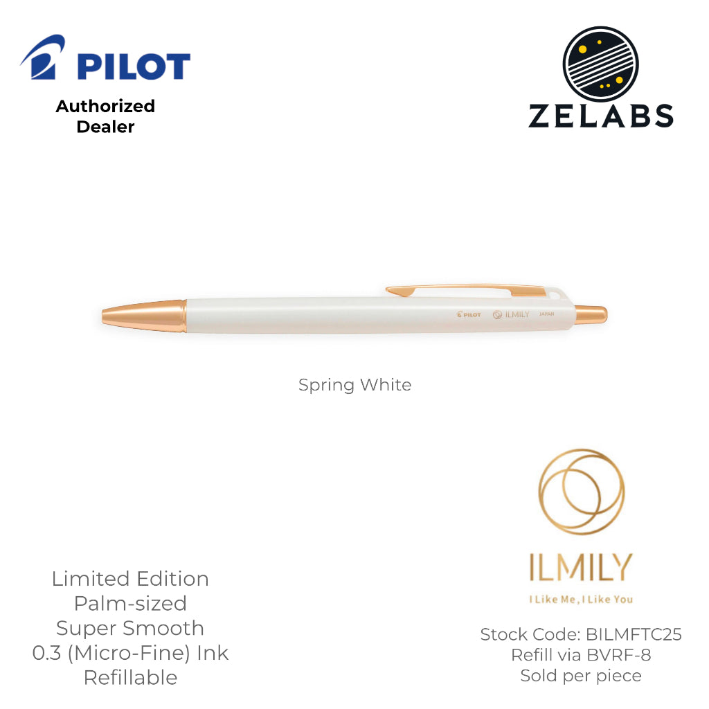Pilot Acro 500 ILMILY Limited Edition White Christmas Series Ballpoint Pen (Palm-sized) - BILMFTC25