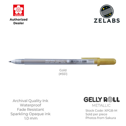 Sakura Gelly Roll Metallic Gel Pen - XPGB-M - 1.0mm