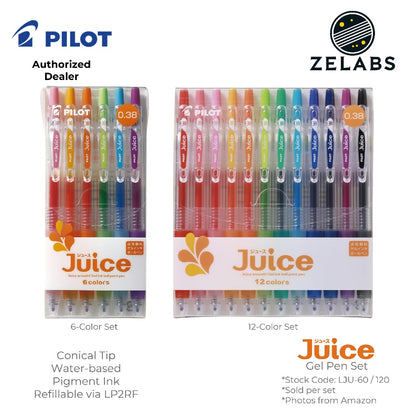 Pilot Juice Retractable Gel Pen Set - 6-Color | 12-Color  - LJU-60 | LJU-120