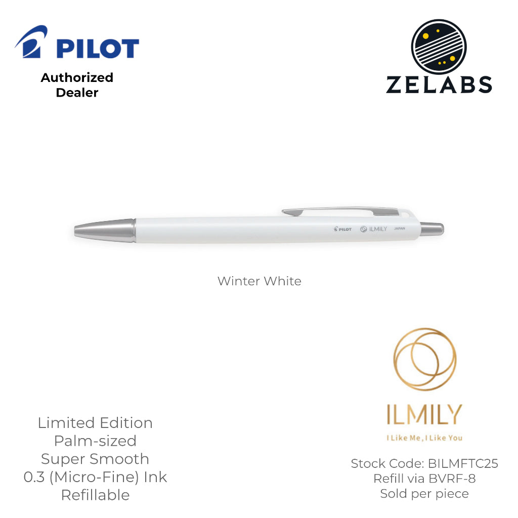 Pilot Acro 500 ILMILY Limited Edition White Christmas Series Ballpoint Pen (Palm-sized) - BILMFTC25