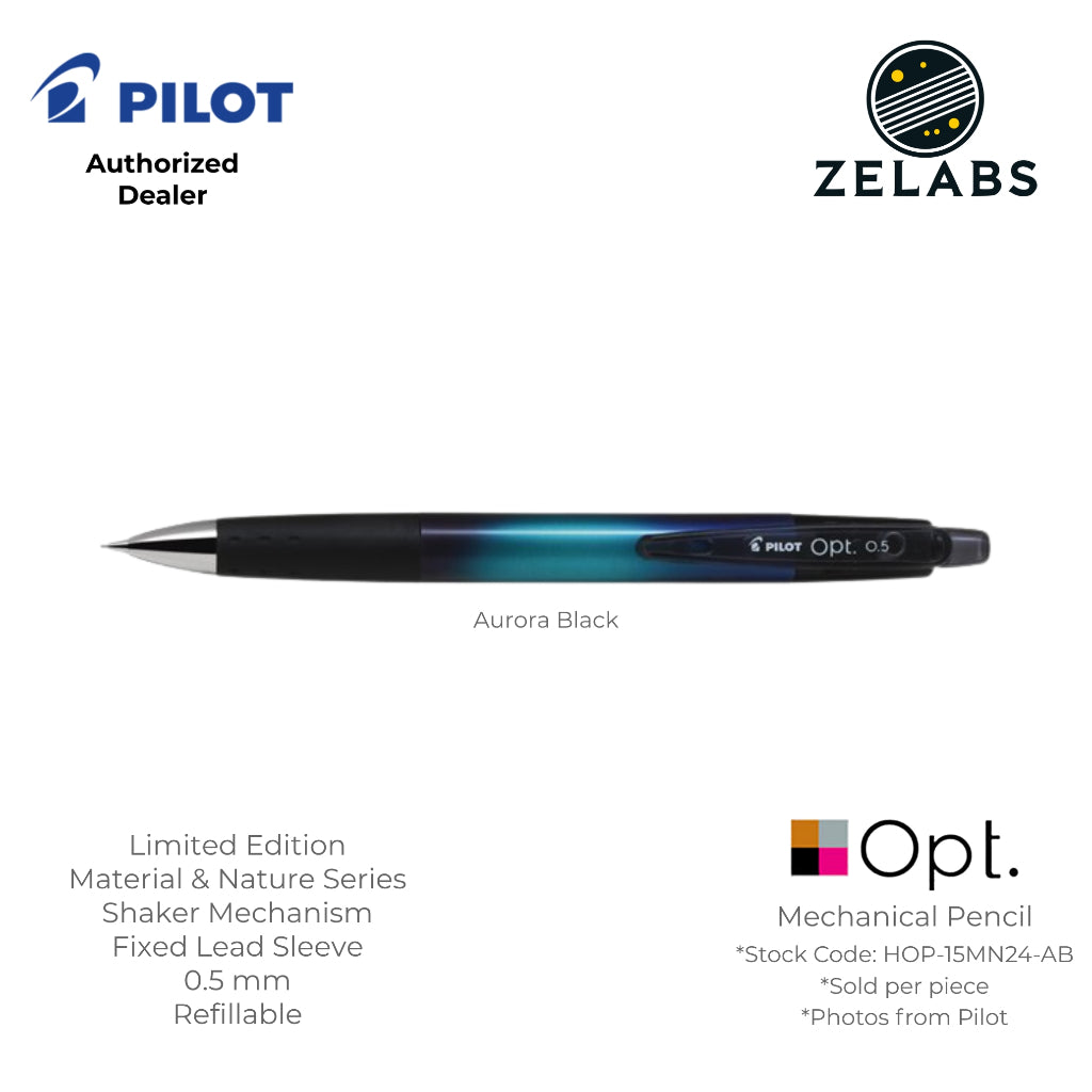 Pilot Opt Limited Edition Material & Nature Shaker Mechanical Pencil - HOP-15MN24 - 0.5mm