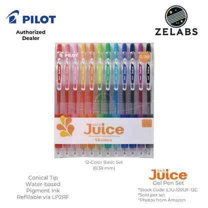 Pilot Juice Retractable Gel Pen Set - 6-Color | 12-Color  - LJU-60 | LJU-120
