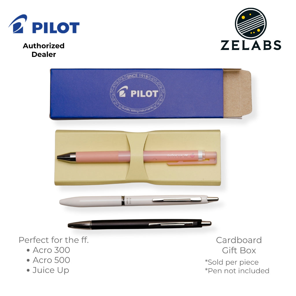 Pilot Cardboard Gift Box (Add-on for Acro 300 and Acro 500) - Standard Pen Size - Blue Color