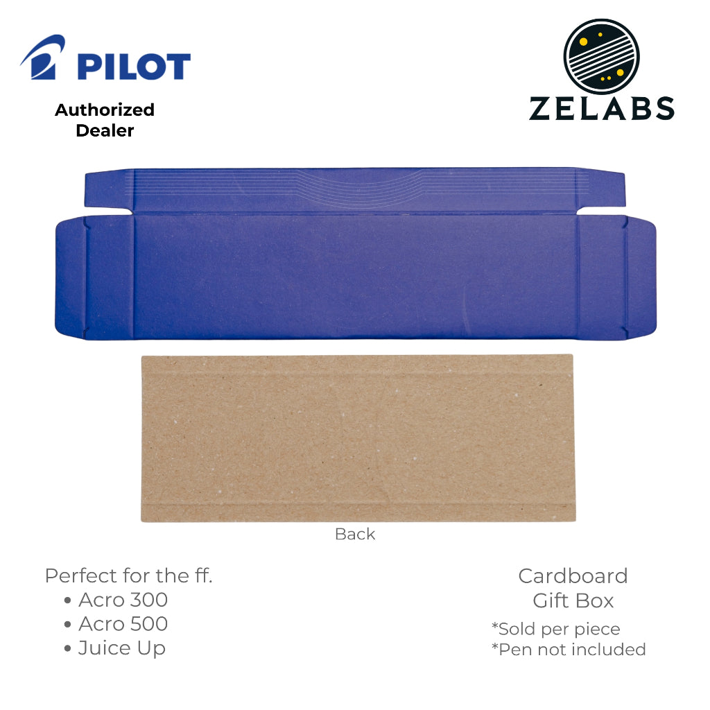 Pilot Cardboard Gift Box (Add-on for Acro 300 and Acro 500) - Standard Pen Size - Blue Color