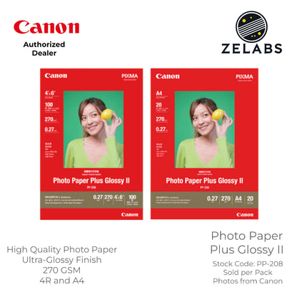 Canon PP-208 Photo Paper Plus Glossy II - 4R | A4  - 270 GSM