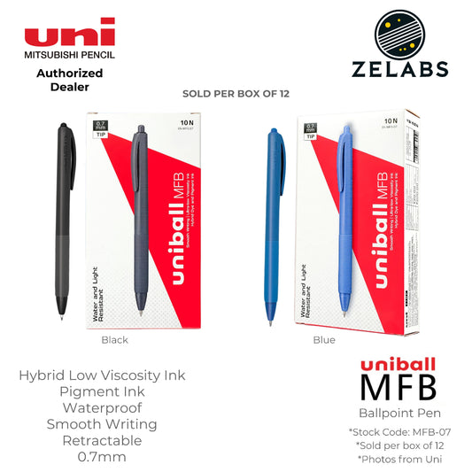 Uni Uni-ball MFB My First Ballpen Retractable Ballpoint Pen (Box of 12) - MFB-07 - 0.7mm