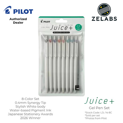 Pilot Juice+ / Juice Plus Retractable Gel Pen Set (8-Color) - LJL-14-8C - 0.4mm