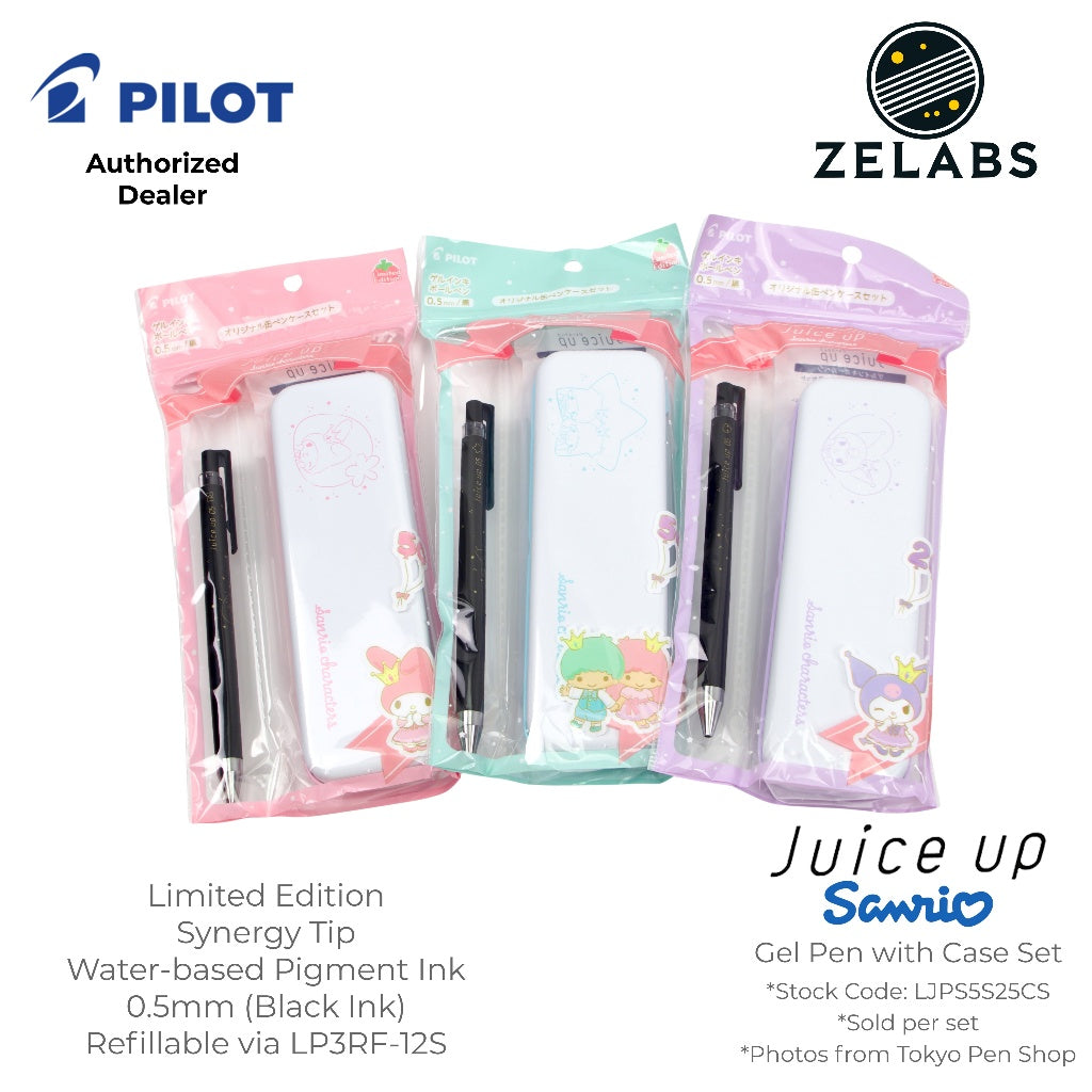 Pilot Juice Up x Sanrio Limited Edition Retractable Gel Pen with Pen Case Set - LJPS5S25CS - 0.5mm