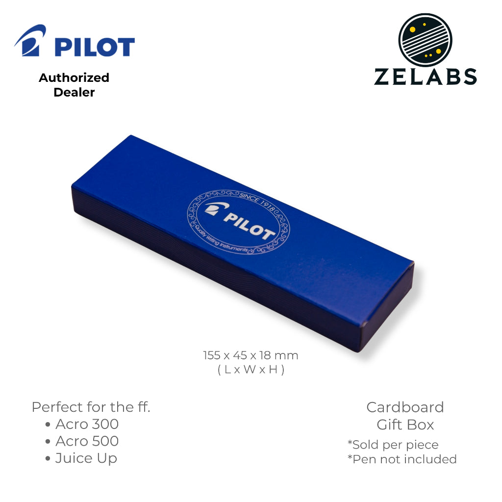 Pilot Cardboard Gift Box (Add-on for Acro 300 and Acro 500) - Standard Pen Size - Blue Color