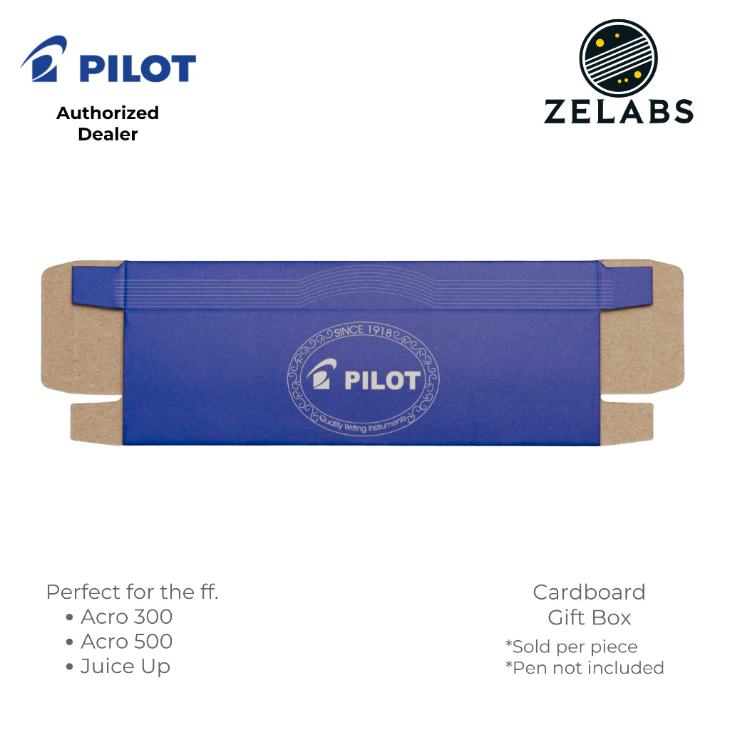 Pilot Cardboard Gift Box (Add-on for Acro 300 and Acro 500) - Standard Pen Size - Blue Color