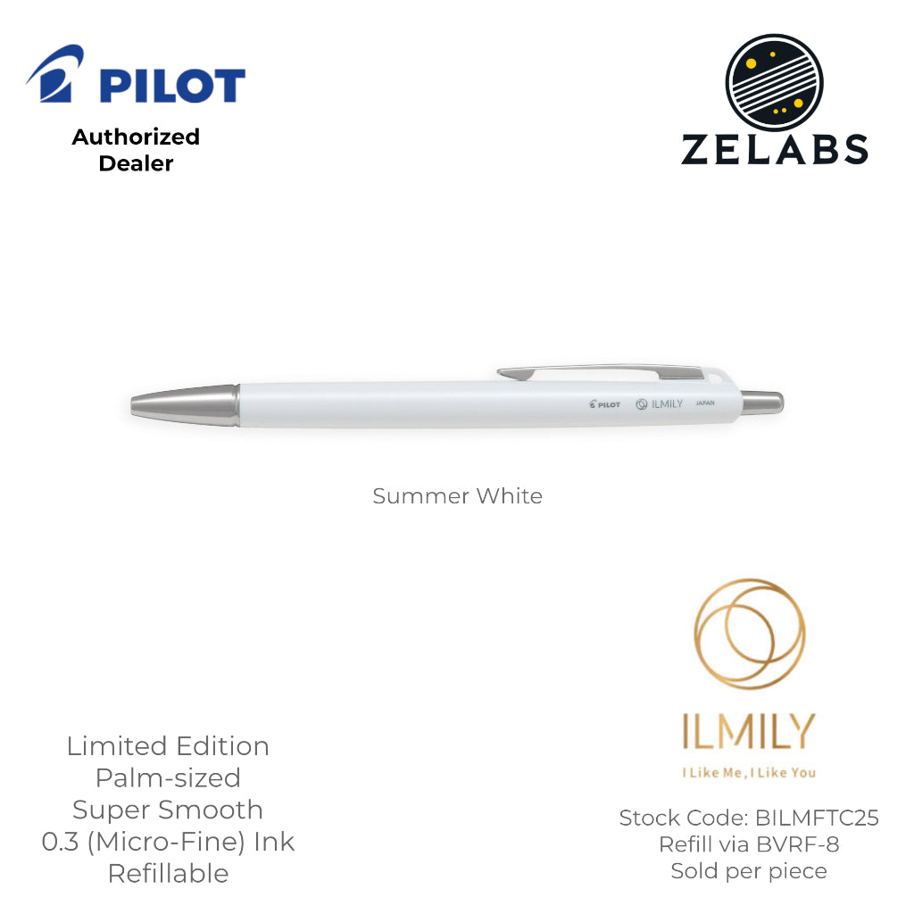 Pilot Acro 500 ILMILY Limited Edition White Christmas Series Ballpoint Pen (Palm-sized) - BILMFTC25