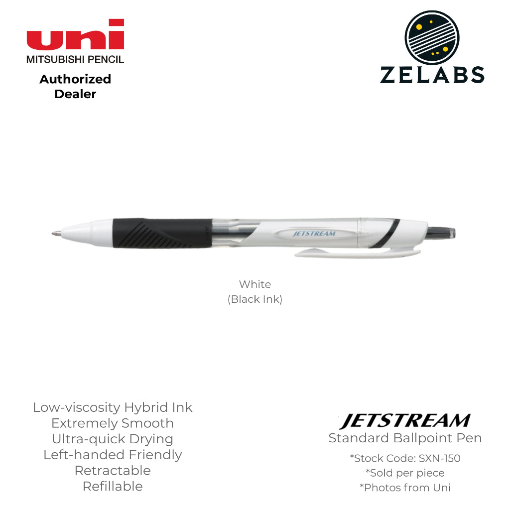 Uni Jetstream Standard / Sport Retractable Ballpoint Pen - SXN-150 - 0.5mm / 0.7mm