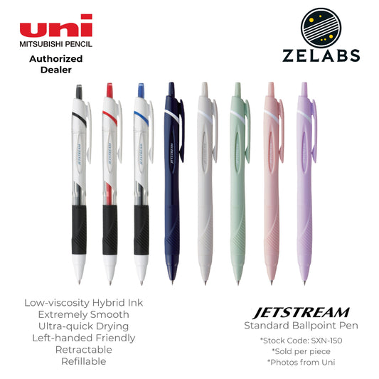Uni Jetstream Standard / Sport Retractable Ballpoint Pen - SXN-150 - 0.5mm / 0.7mm