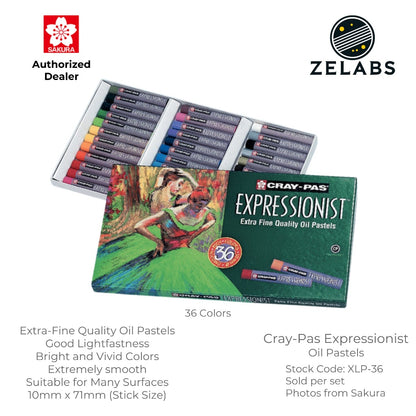 Sakura Cray-Pas Expressionist Oil Pastel Set - Extra-Fine Quality - (12 / 25 / 36 colors)