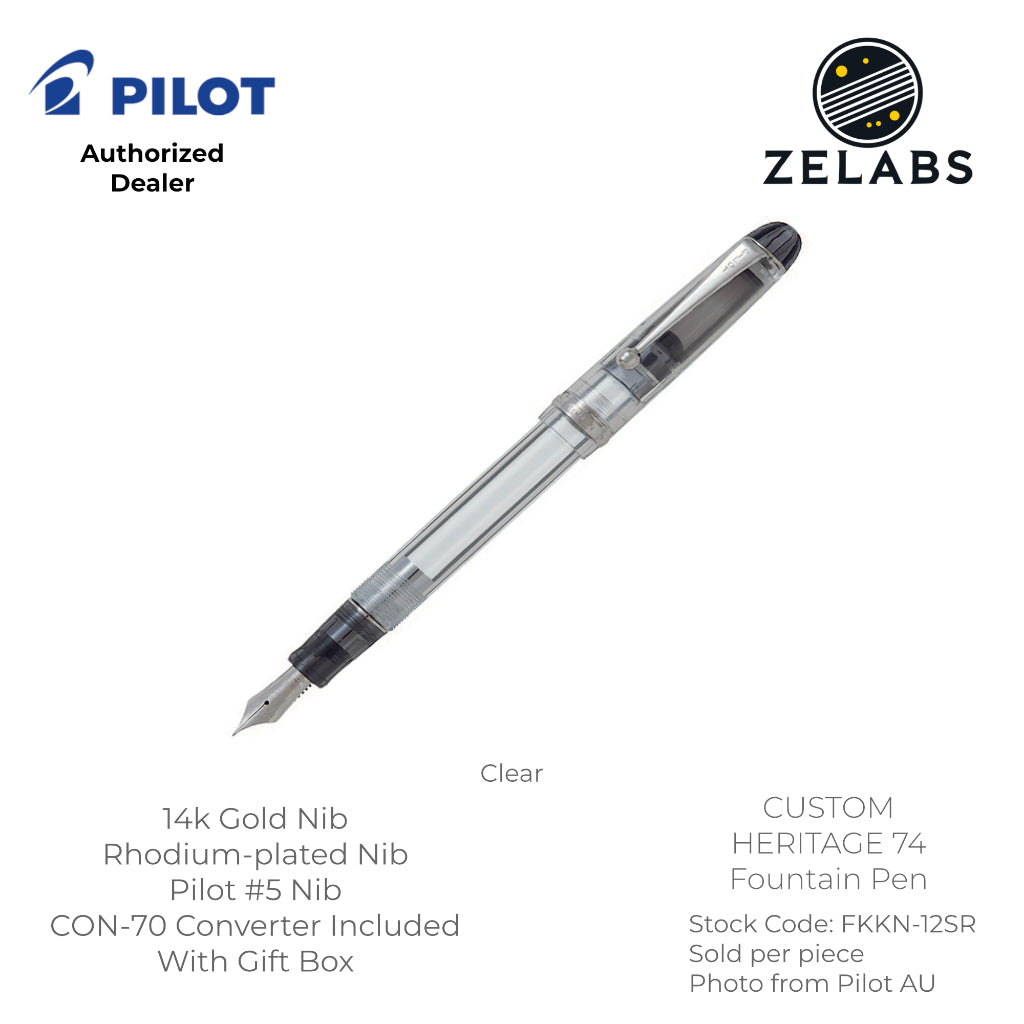 Pilot Custom 74 Fountain Pen - 14k -  FKKN-12SR - Fine | Medium