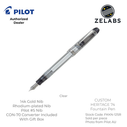 Pilot Custom 74 Fountain Pen - 14k -  FKKN-12SR - Fine | Medium