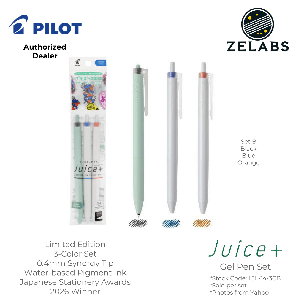Pilot Juice+ / Juice Plus Limited Edition Retractable Gel Pen Set (3-Color) - LJL-14-3C - 0.4mm