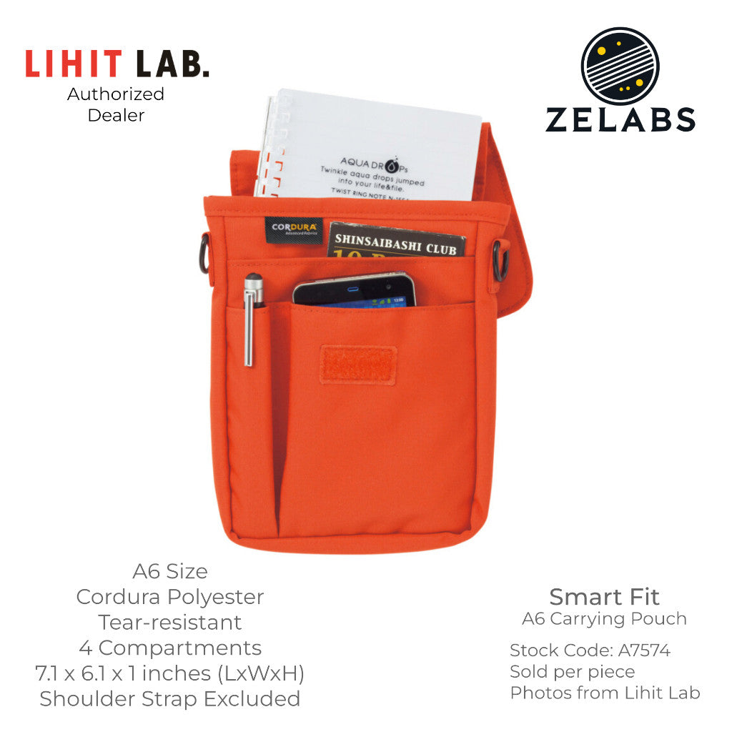 Lihit Lab Smart Fit Carrying Pouch - A6 Size - A7574