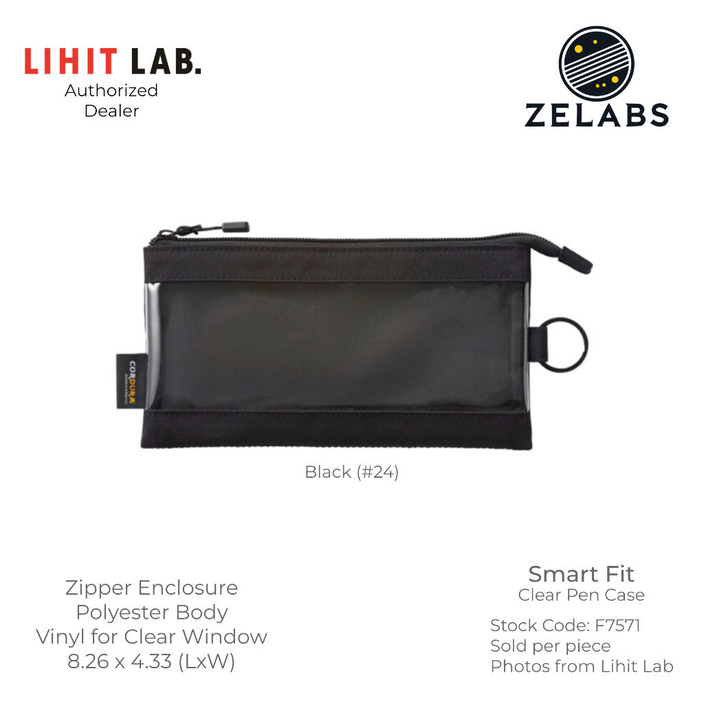 Lihit Lab Smart Fit Clear Pen Case - F7571