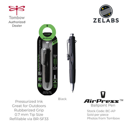 Tombow AirPress Pressurized Ink Retractable Ballpoint Pen - BC-AP- 0.7mm