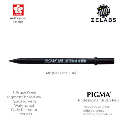 Sakura Pigma Professional Brush Pen - Fine | Medium | Bold - XFVK