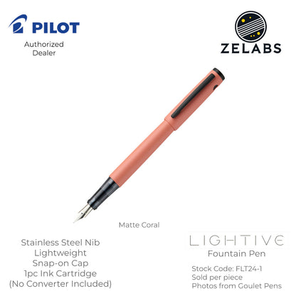 Pilot Lightive Fountain Pen - FLT24-1 - Fine | Medium