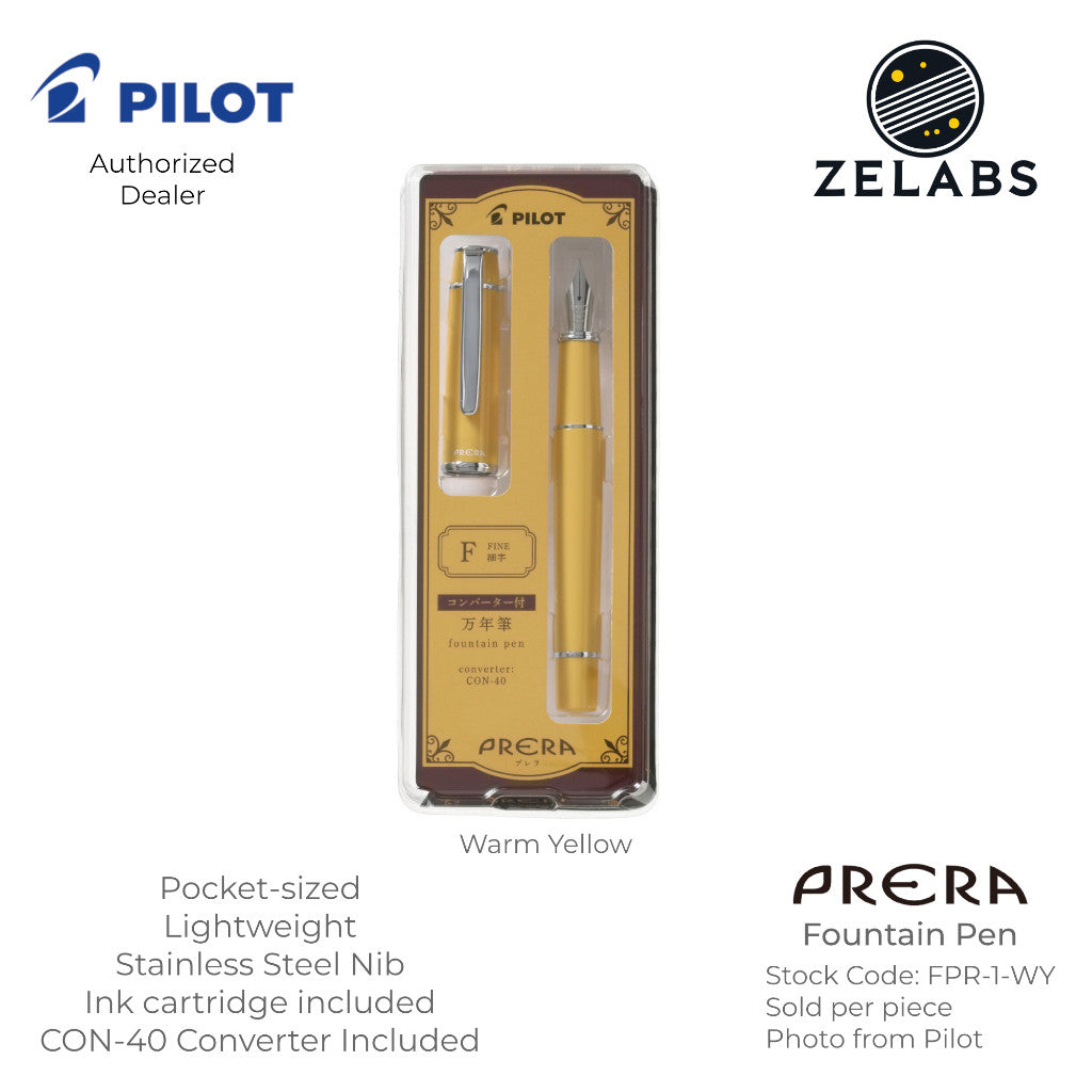 Pilot Prera Pocket-Sized Fountain Pen - FPR-1 - Fine | Medium