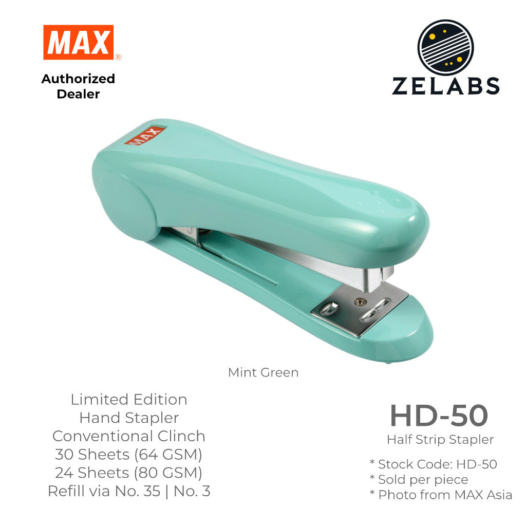 MAX HD-50 Limited Edition Stapler - Conventional Clinch Hand Stapler (Refill by No.35 Staples)
