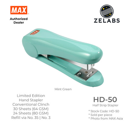MAX HD-50 Limited Edition Stapler - Conventional Clinch Hand Stapler (Refill by No.35 Staples)