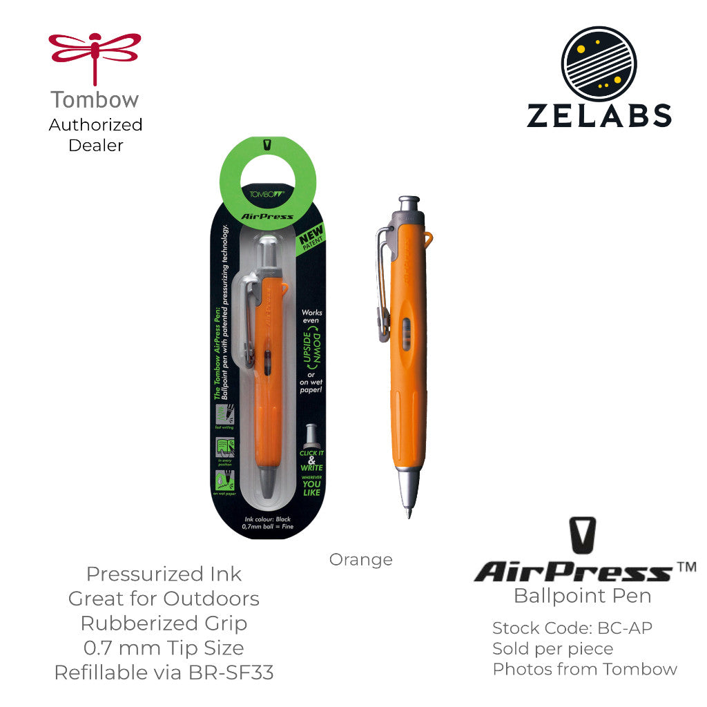 Tombow AirPress Pressurized Ink Retractable Ballpoint Pen - BC-AP- 0.7mm