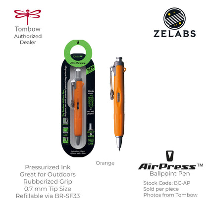 Tombow AirPress Pressurized Ink Retractable Ballpoint Pen - BC-AP- 0.7mm