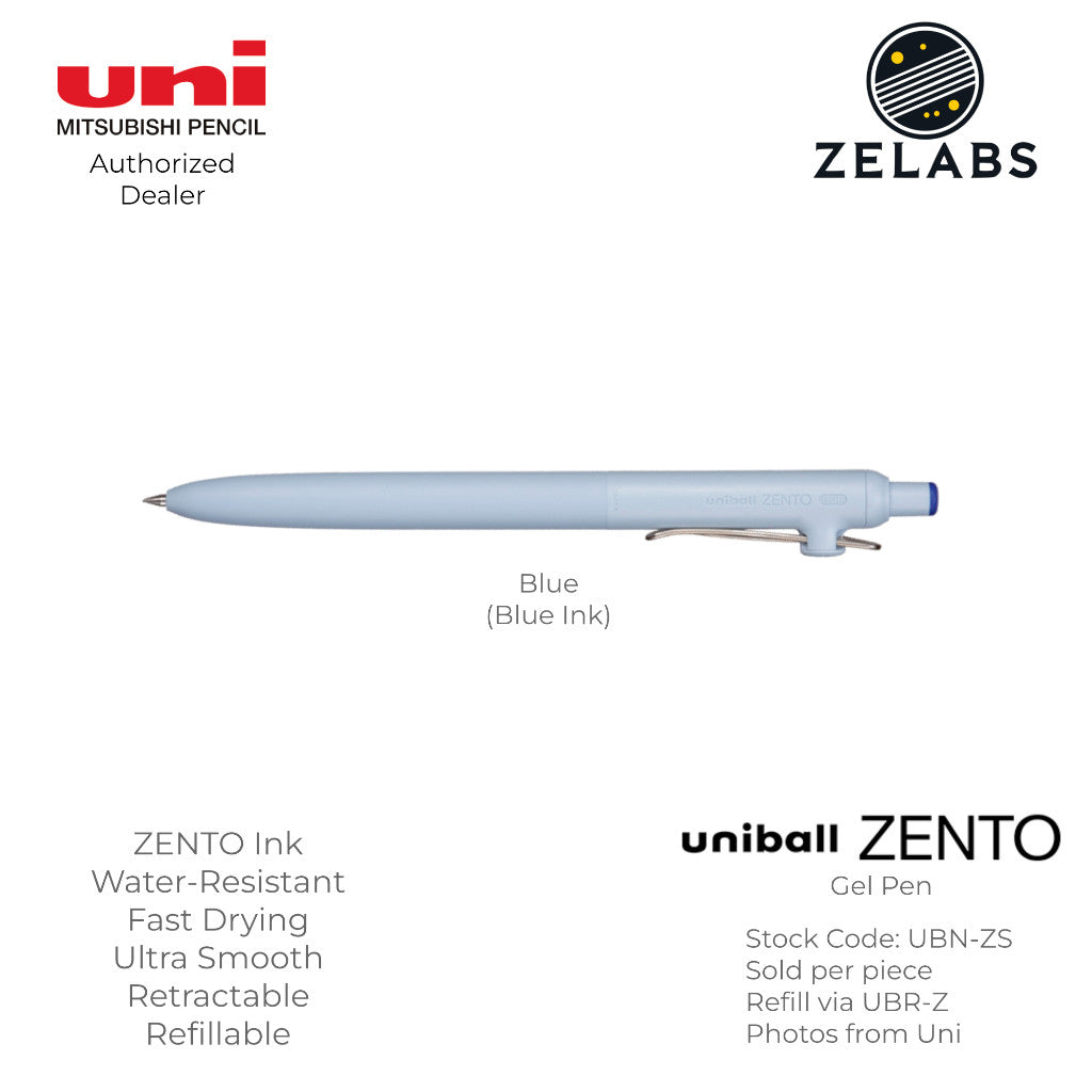 Uni Uni-Ball ZENTO Basic Retractable Gel Pen - UBN-ZS - 0.38mm | 0.5mm