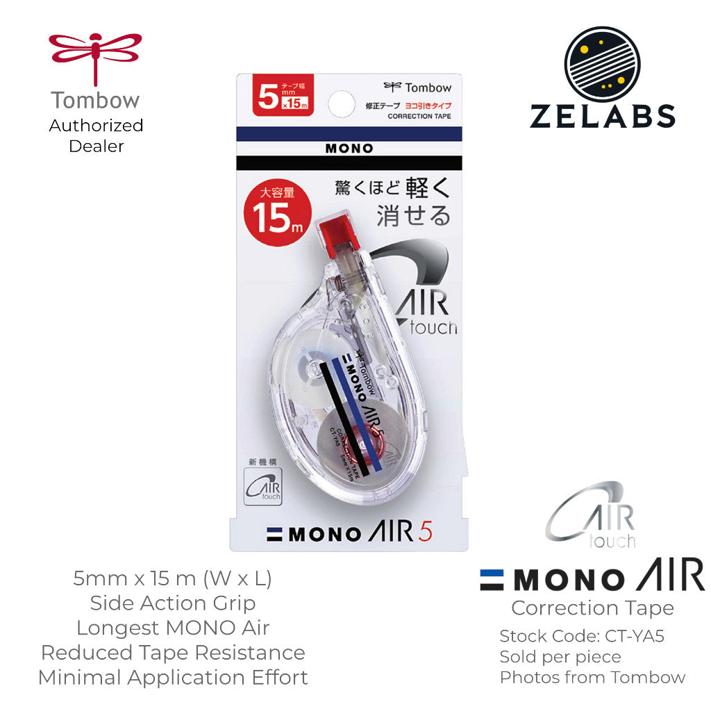 Tombow MONO AIR 5 Correction Tape - CT-YA5 - 5mm x 15m