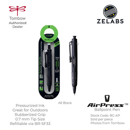 Tombow AirPress Pressurized Ink Retractable Ballpoint Pen - BC-AP- 0.7mm