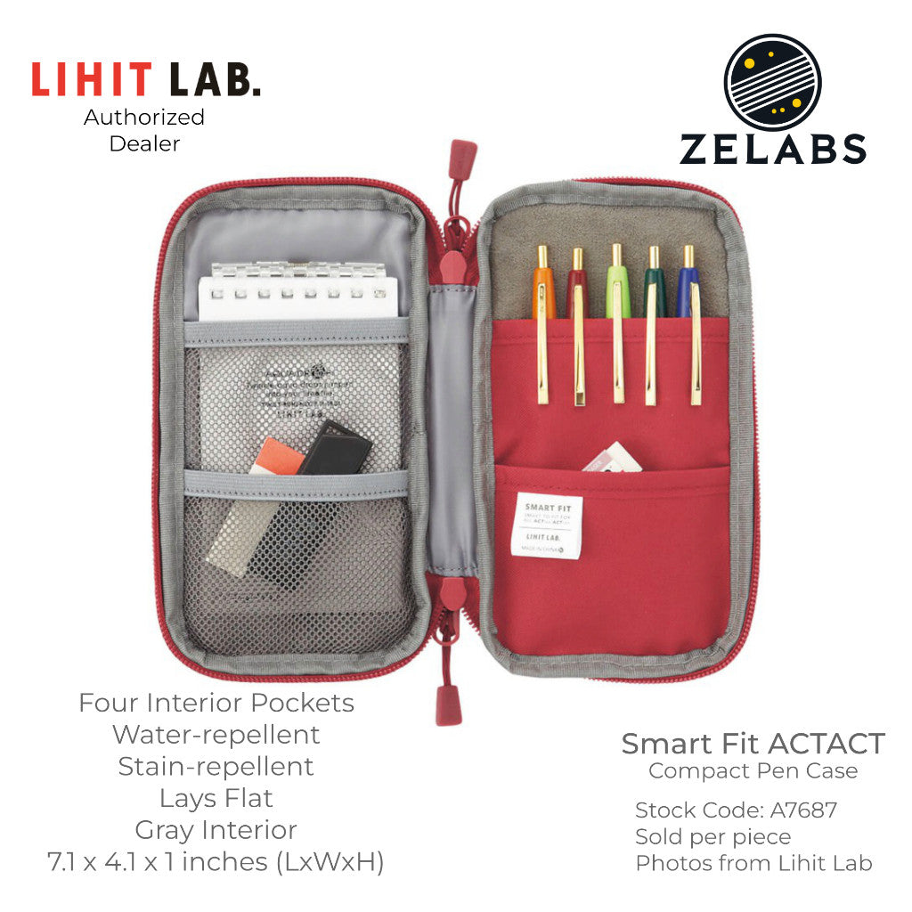 Lihit Lab Smart Fit ACTACT Compact Pen Case - A7687