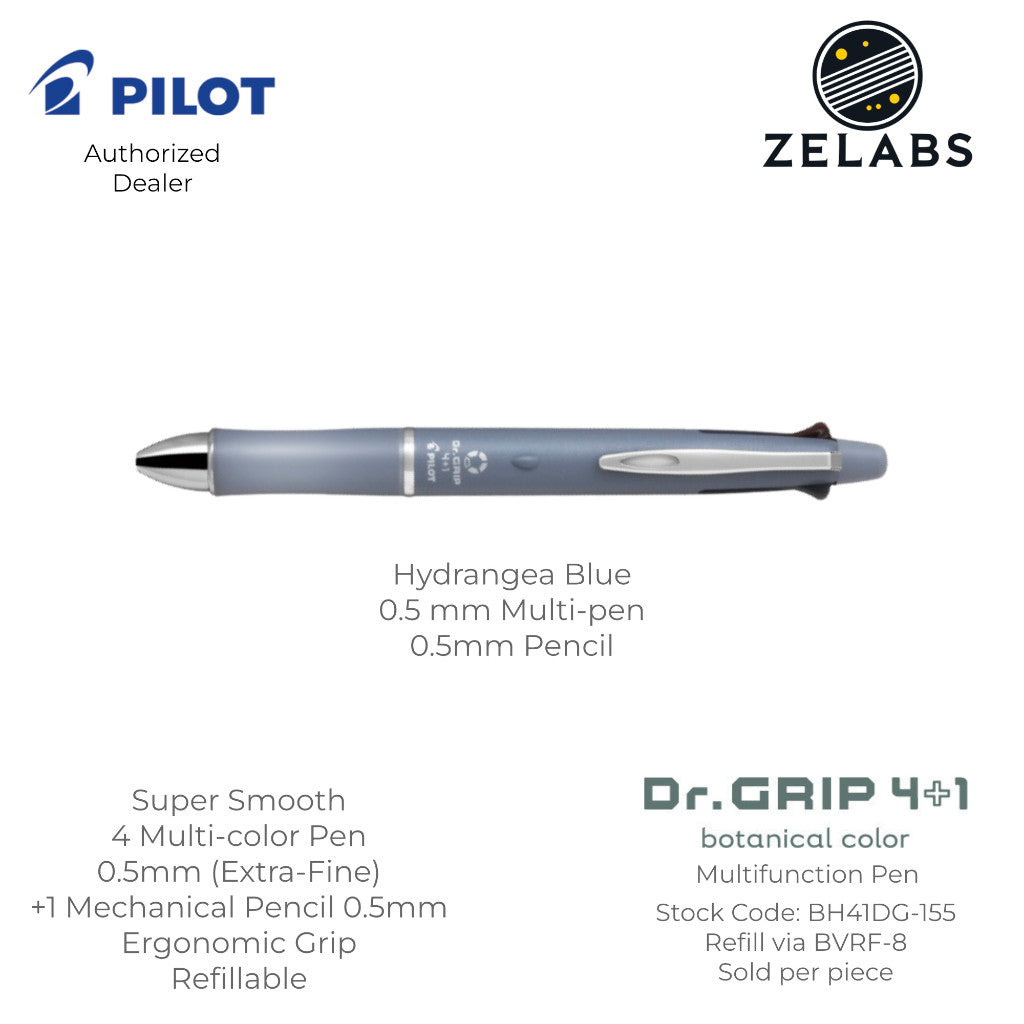 Pilot Dr. Grip 4+1 Multifunction Ballpoint Pen with Mechanical Pencil - BH41DG-155 - 0.5mm