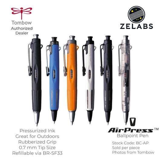 Tombow AirPress Pressurized Ink Retractable Ballpoint Pen - BC-AP- 0.7mm
