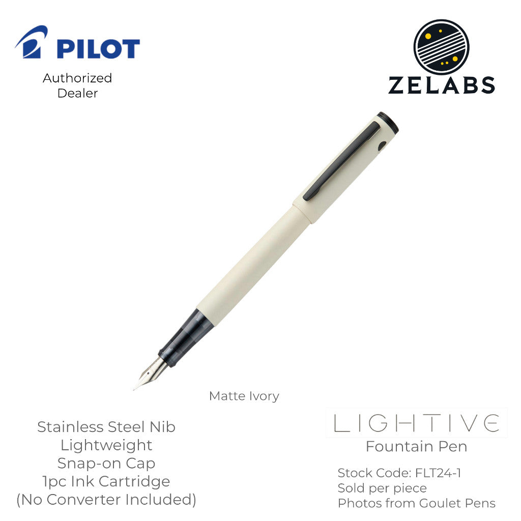 Pilot Lightive Fountain Pen - FLT24-1 - Fine | Medium