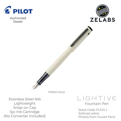 Pilot Lightive Fountain Pen - FLT24-1 - Fine | Medium