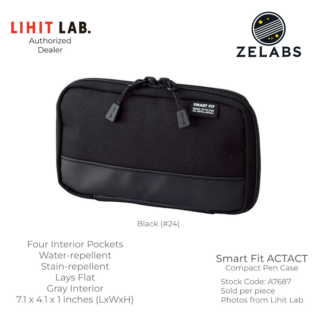 Lihit Lab Smart Fit ACTACT Compact Pen Case - A7687