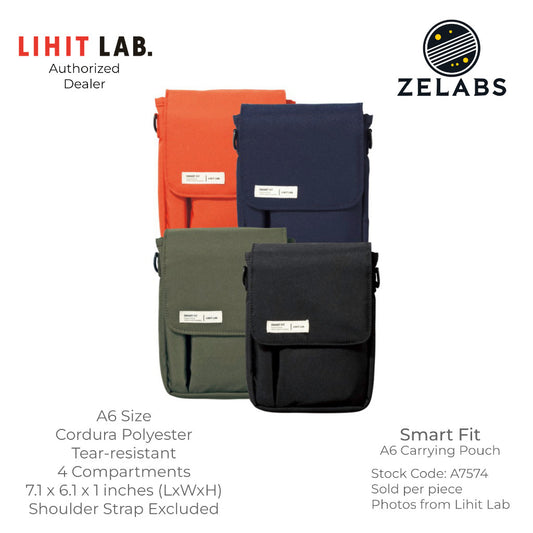 Lihit Lab Smart Fit Carrying Pouch - A6 Size - A7574